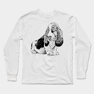 Sad dog face t shirt not happy puppy Long Sleeve T-Shirt